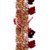 Brite Star Die Cut Harvest Tinsel, 9 ft, Gold/Red