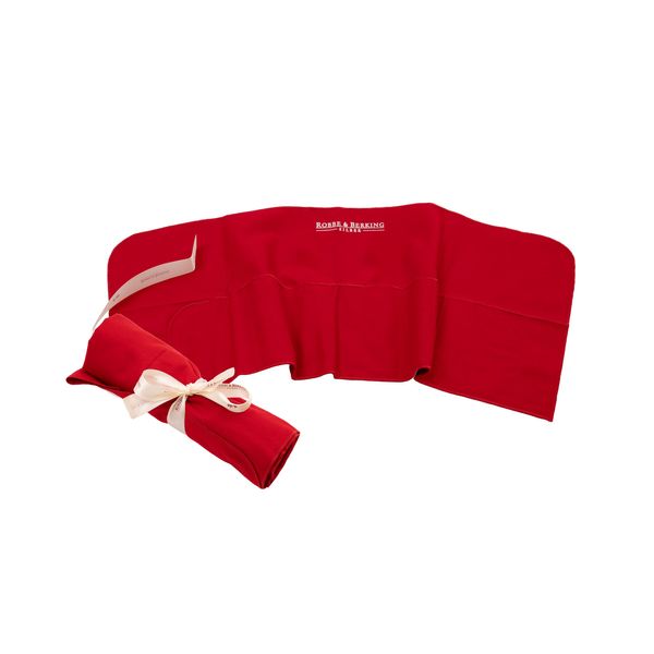 Robbe & Berking Bestecktasche aus Stoff. Aufbewahrung für versilberte und Silberne Bestecke. Schützt Silberbesteck vor Kratzern und kann das Anlaufen verhindern. (12 Kuchengabeln / 12 Kaffeelöffel)