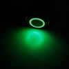 ESUPPORT 16mm 12V 3A Car Green LED Light Angel Eye Metal Push Button Toggle Switch Socket Plug Latching Black Shell