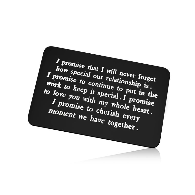 Metal Wallet Insert Card for Men Anniversary Card Gift Boyfriend Gifts ...