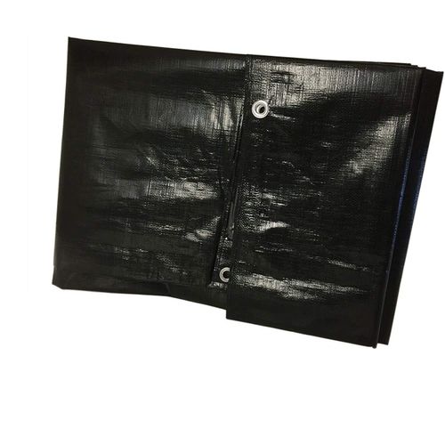14 mil Extra Heavy Duty Black Tarp UVP Canopy Tarp Black 16 ft x 20 ft