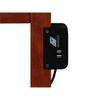 AFI Solid Wood Mid-Century Lexi Work Table with USB Charger in Walnut