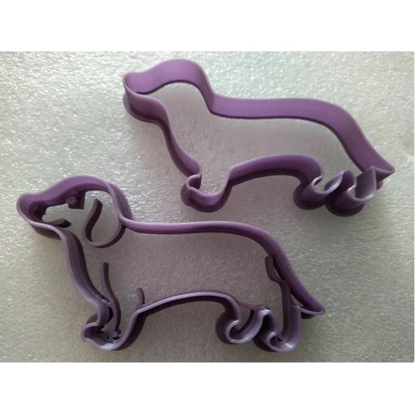 Dachshund Dog Pet 3 in Cookie Cutter Baking Gift 2 Pieces Choose Colors