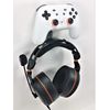 Google Stadia Controller Wall Bracket Wall Mount With Headphone Hanger Holder (Black)