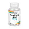 Pantothenic Acid 500 mg 100 Caps By Solaray