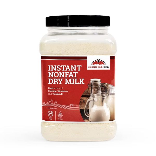 Hoosier Hill Farm Instant Nonfat Dry Milk Powder, 1LB (Pack of 1)