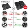 42pcs 16"x16" Orange Garage Floor Mat Perforated Flooring Tile Shop Interlocking