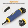 90 Degree Angle 1/4" Screwdriver Socket Adapter Drill Extension Attachment Tool