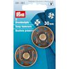 Prym Sew-On Snap Fasteners, Gold, 30 mm, altmessing, 2 Stück