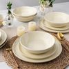Ceramic Dinnerware Sets,Handmade Reactive Glaze Plates and Bowls Sets,Highly Chi