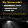 Lasfit H4 9003 LED Headlights Bulbs Conversion Kit Hi/Lo Beam Bright 6000K White