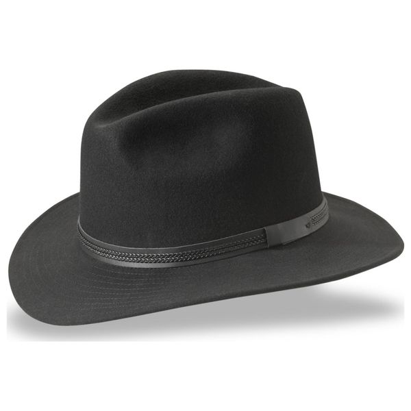 Tilley TWF1 Montana Wool Fedora Hat (Brown, 7 1/8)