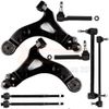 Complete 8pcs Front Lower Control Arm Tie Rods For 2005 2006 2007 Buick Terraza