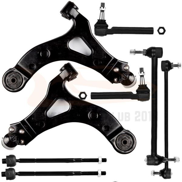 Complete 8pcs Front Lower Control Arm Tie Rods For 2005 2006 2007 Buick Terraza