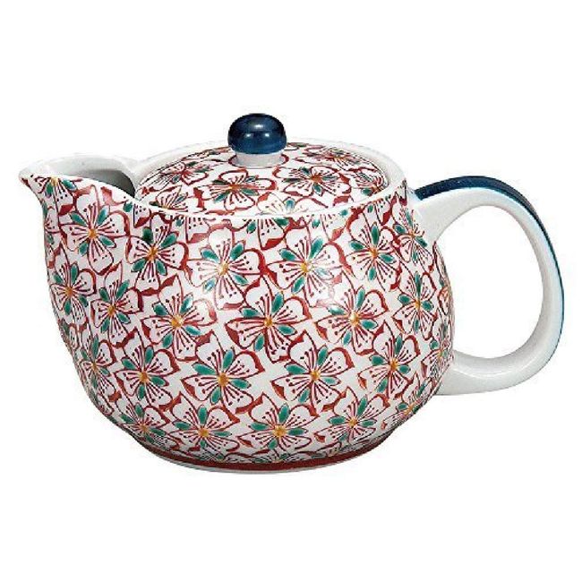 Kutani Ware Teapot Flower Crest