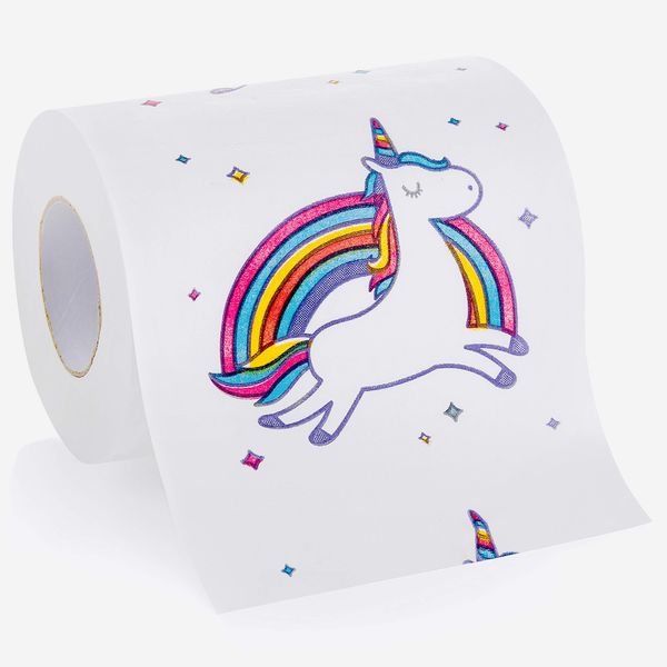 - 2 Rolls - Rainbow Unicorn Funny Toilet Paper - Perfect for Gag Gifts, White Elephant Gifts, or Potty Training