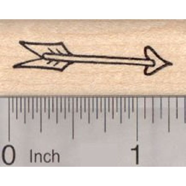Cupid's Arrow Rubber Stamp, Valentine's Day Archery Theme