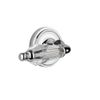 Nostalgic Warehouse Classic Rosette with Parlor Lever, Privacy - 2.75", Bright Chrome