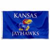 College Flags & Banners Co. Kansas Jayhawks Wordmark Flag