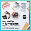 ExcelMark Custom Stamp – Clear & Crisp Impressions – Personalized Self-Inking Rubber Stamp – Use for Address Stamp and More (Small)