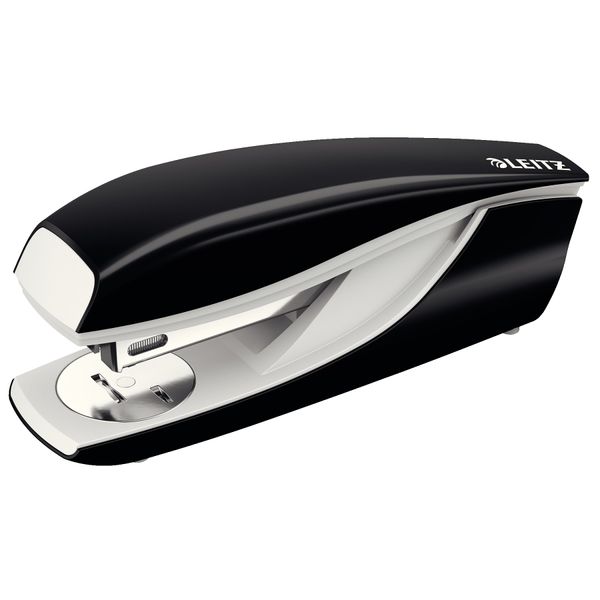 Leitz 55020195 Ergonomic Metal Stapler, Black, 30 Sheets
