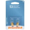 SYLVANIA 53 Basic Miniature Bulb, (Contains 2 Bulbs)