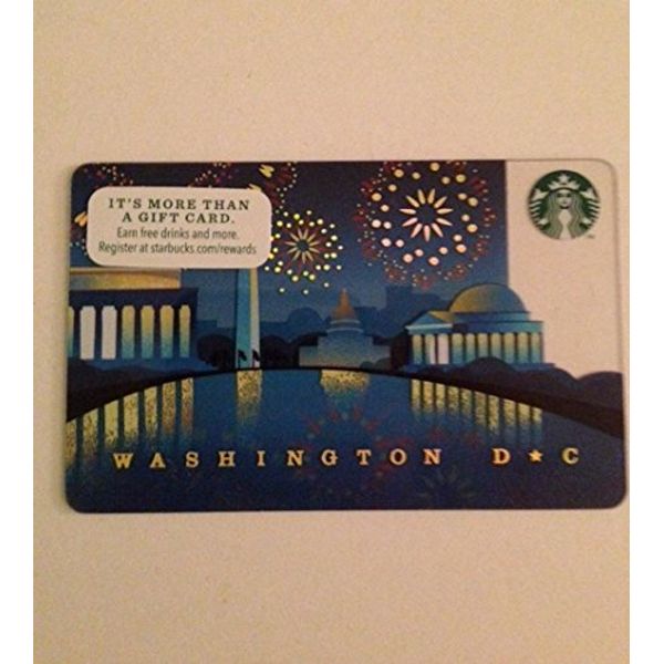 Starbucks Gift Card Washington DC 2014 Fireworks Design