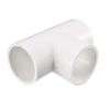 sourcing map 32mm Slip Tee PVC Pipe Fitting T-Shaped Coupling Connector 2 Pcs
