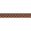 Dark and Light Brown Checkered HF8719B Wallpaper Border