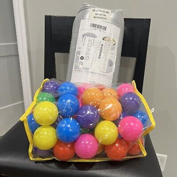 Ball Pit Soft Play Foam Ball Pit Playpen For Baby Gray Small Bag Of Balls *NEW*