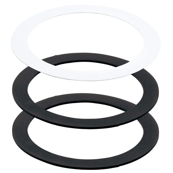 GAONA GA-PB098 Washer for Sink Trap SS Black 5.5 x 5.9 x Height 0.2 inches (14 x 15 x 0.5 cm)