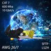 1CONN 5x 2.0 M - CAT-7 Cat.7 network cable, Ethernet, Lan & patch cable RJ-45 SFTP 10GB/s - gray