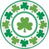 Amscan 551453 Lucky Shamrocks Paper Plates, 23 cm