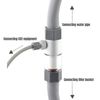 Terizger CO2 Diffuser，Carbon Dioxide Atomiser Bubble Counter Aquarium Inline Co2 Atomizer for Planted Aquarium,Aquarium Diffuser (12/16 mm)