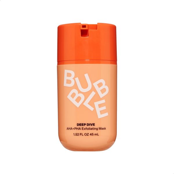Bubble's Deep Dive Exfoliating Face Mask 152 Ounce Vegan AHA PHA Skin Reset