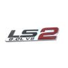 Aimoll 1x LS2 6.0L V8 Engine Emblems Badge,Replacement for Gm Chevy Chevrolet Silverado (Chrome Red)