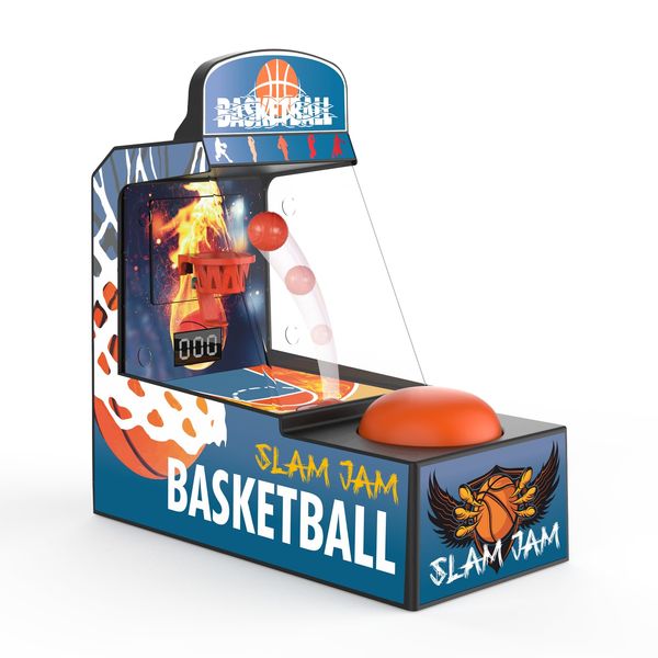 Golden Security Desktop Arcade Basketball Game Tabletop Basketball Shooting Game Mini Finger Basketball Toy Set for Children Kids Basketball Indoor Office Desk Fun Sports Toys