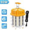 80 Watt LED Temporary Work Light Linkable Constructions Jobsite Lamp Plug-n-Play