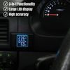2PC 3-in-1 22mm Digital LED Indicator AC 60-500V 0-100A Volt Amp Frequency Meter