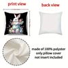 4 Piece Black Easter Celebration Decorative Pillow Cover Home Decor