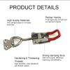 2PCS Adjustable Toggle Clamp, 122mm Toggle Catch Latch, Stainless Steel Toggle Clamp for Box Drawer Cabinet