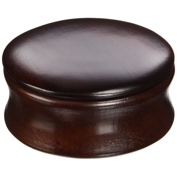 Kingsley Shave Soap Bowl with Lid Dark Wood