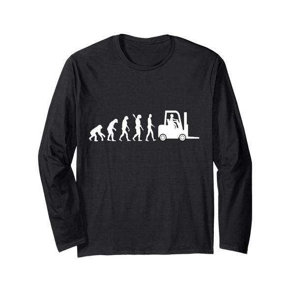 Forklift Forklift Driver Evolution Warehouse Worker Warehouse Long Sleeve T-Shirt
