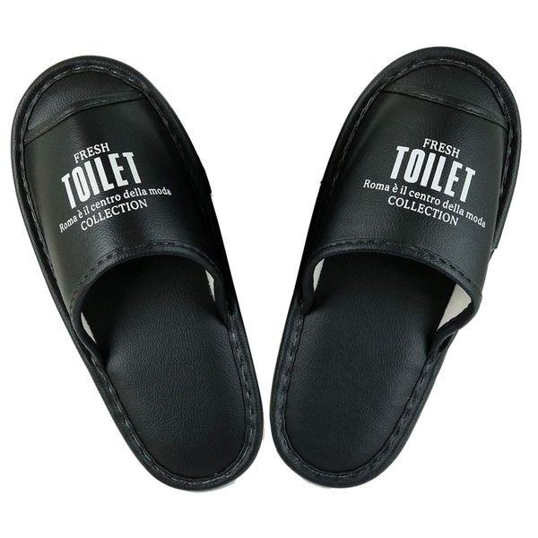 Basic Standard T-NT-16 Toilet Slippers, Black