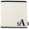 Tsujiseru Snoopy Mini Towel 25cm Initial A Embroidered White