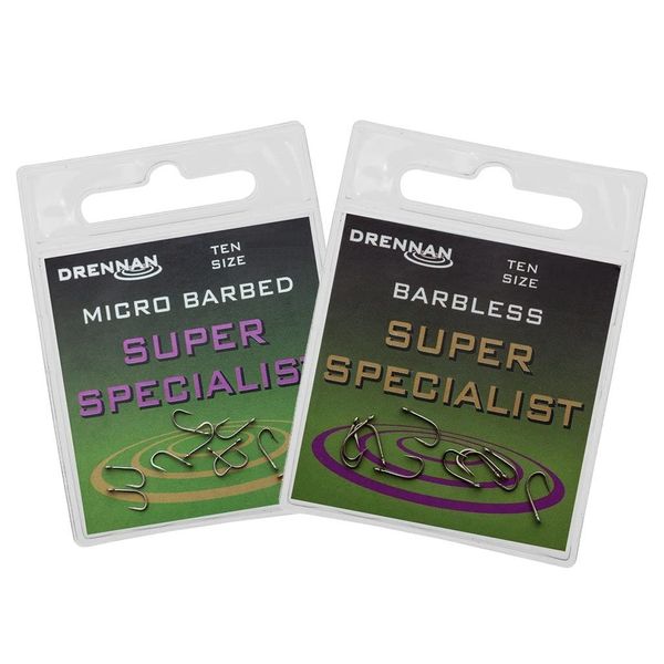Drennan Super Specialist Barbless Hooks - Size 6