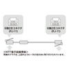 Sanwa Supply TEL-FST-02N2 Shielded Twisted Modular Cable with Core Silver 0.2m