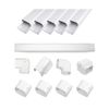 MOOITEK 3" 10Ft PVC Line Set Cover Kit for Ductless Mini Split Air Conditione...