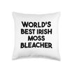 World's Best Irish Moss Bleacher Throw Pillow