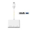Type C SD Card Reader, 4 in 1 (2024 New Release), USB 3.0 Type C, Card Reader, USB C/SD/TF/USB Converter Adapter, OTG Function, Bi-Directional High Speed Data Transfer, Rapid Charging, Simultaneously,